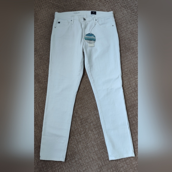 AG Adriano Goldschmied The Prima Ankle White Jeans - Picture 1 of 7